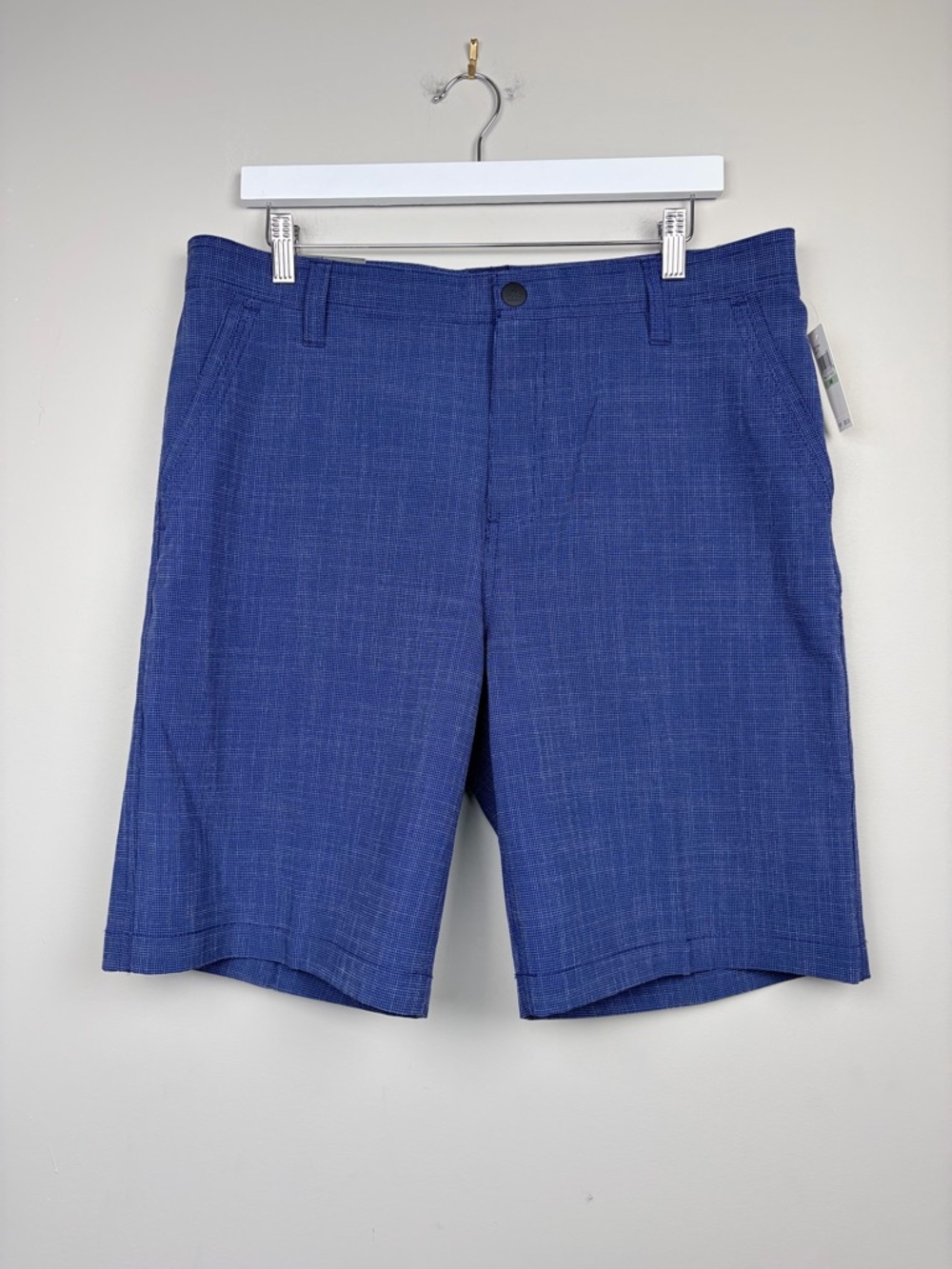 G.H. Bass Venture‎ Trail Flex Shorts Blue Stretch Quick Dry 34 NWT
